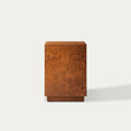 Hernest Bodil 14" Burl Side Table Warm Brown