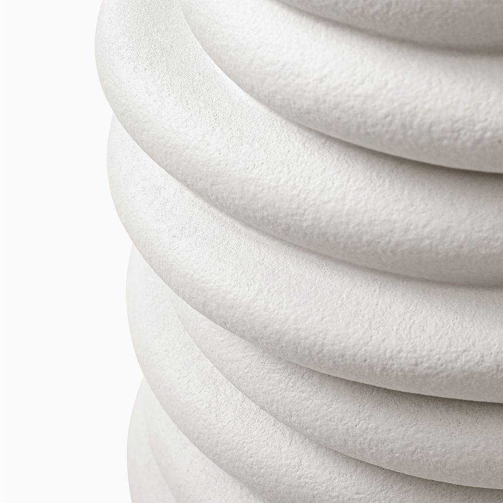 Hernest Bris Ceramic Vase 13.7"H Warm White
