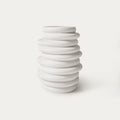 Hernest Bris Ceramic Vase 13.7"H Warm White